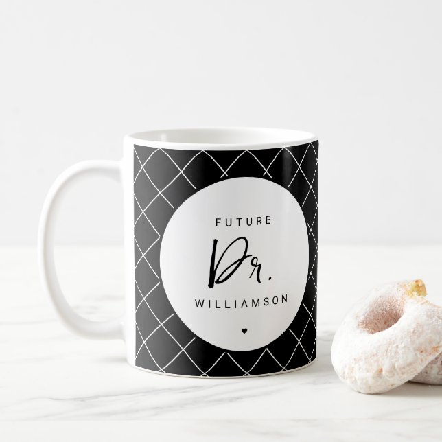 Caneca De Café Médico Futuro | Estudante de doutorado na Faculdad (Com Donut)