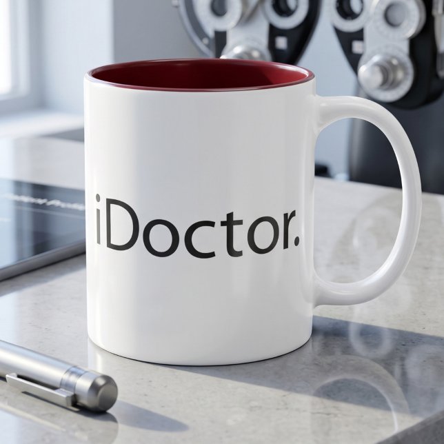 Caneca De Café Médico Oftalmologista Engraçado Humor de Óculos (Criador carregado)