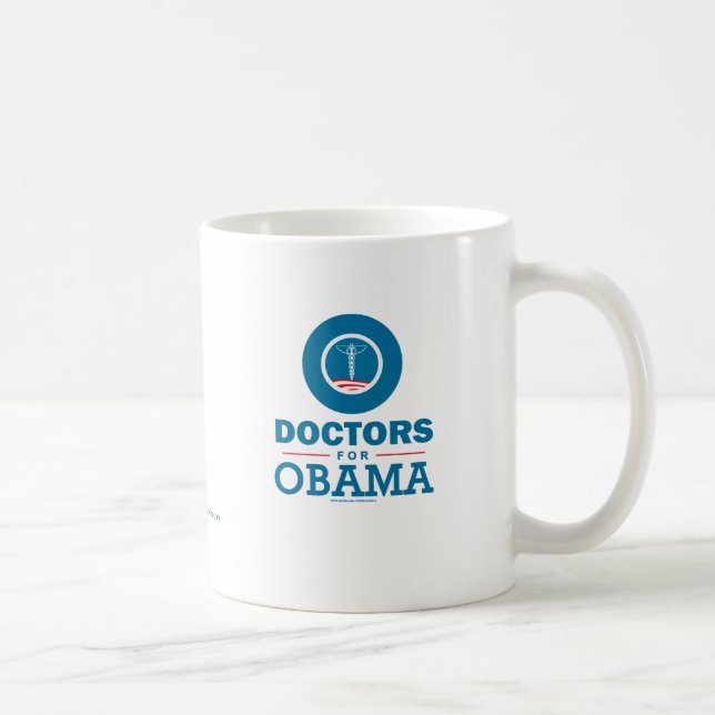 Caneca De Café Médicos para Obama (Direita)