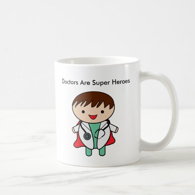 Caneca De Café Médicos São Super Heróis (Direita)