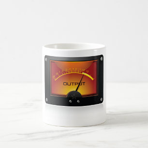 Caneca De Café Medidor de Nível de Saída VU Meter de Nível de Áud