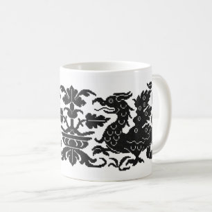 Caneca De Café Medieval/Renascença Wyverns Coffee Mug