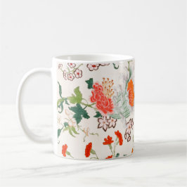 Caneca De Café Médio floral chinês do século XVIII