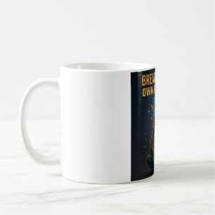 Caneca De Café Meditação Cósmica: "QUEBRE A MENTE, POSSA O COSMOS