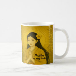 Caneca De Café Meditação de Zen Personalizada Ioga da Mindagação