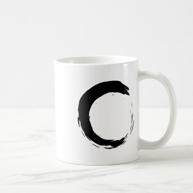 Caneca De Café Meditação Enso Círculo Mindfulness Buda Budista (Direita)