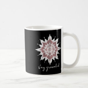 Caneca De Café Meditação Esotérica Flor de Lótus Permaneça Firme