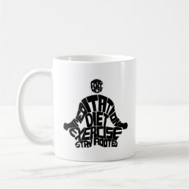 Caneca De Café Meditação espiritual cafés pacíficos Mug