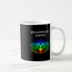 Caneca De Café Meditação Onde a Atenção Vai, a Energia Flui Yoga