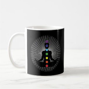 Caneca De Café Meditação Seven Chakras Yoga