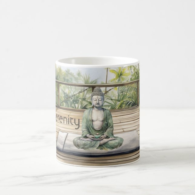 Caneca De Café Meditação Yoga Serenidade Buda (Centro)