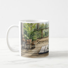 Caneca De Café Meditação Yoga Serenidade Buda