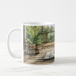 Caneca De Café Meditação Yoga Serenidade Feminino