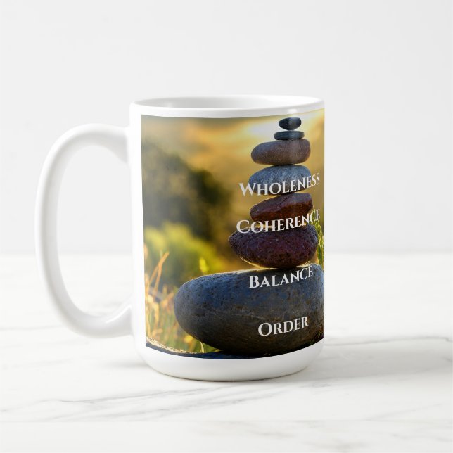 Caneca de Café Meditativa e Inspiradora (Esquerda)