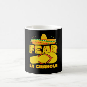 Caneca De Café Medo La Chancla Engraçado Mexicano Cinco De Mayo