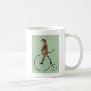 Caneca De Café Meerkat em Black Penny Farthing 2