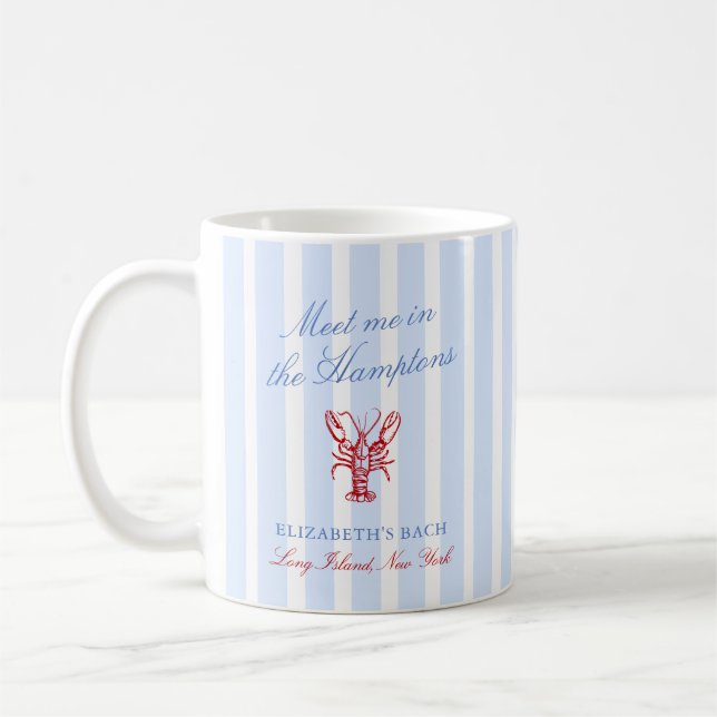Caneca De Café Meet Me in The Hamptons Bachelorette (Esquerda)