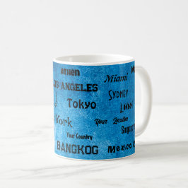 Caneca De Café Mega cidade azul russa