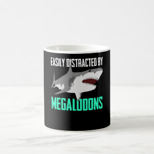 Caneca De Café Megalodon Piada Com Tubarão
