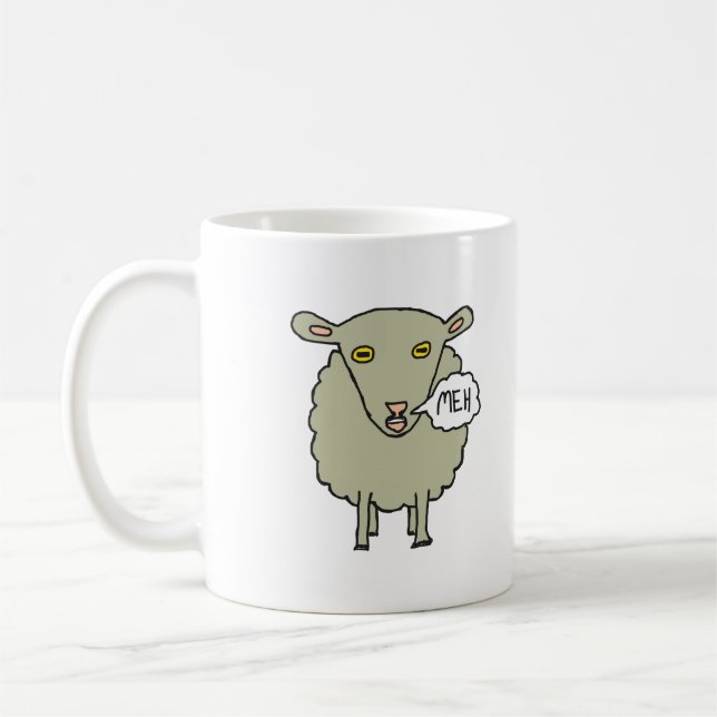 Caneca De Café Meh Sheep (Esquerda)