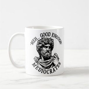 Caneca De Café Meia boa mediocrata a filosofia grega