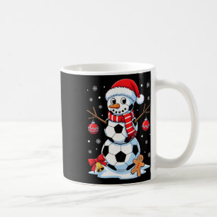 Caneca De Café Meia de Natal Futebol Boneco de Neve Chapéu do Pap