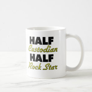 Caneca De Café Meia estrela do rock do meio guarda