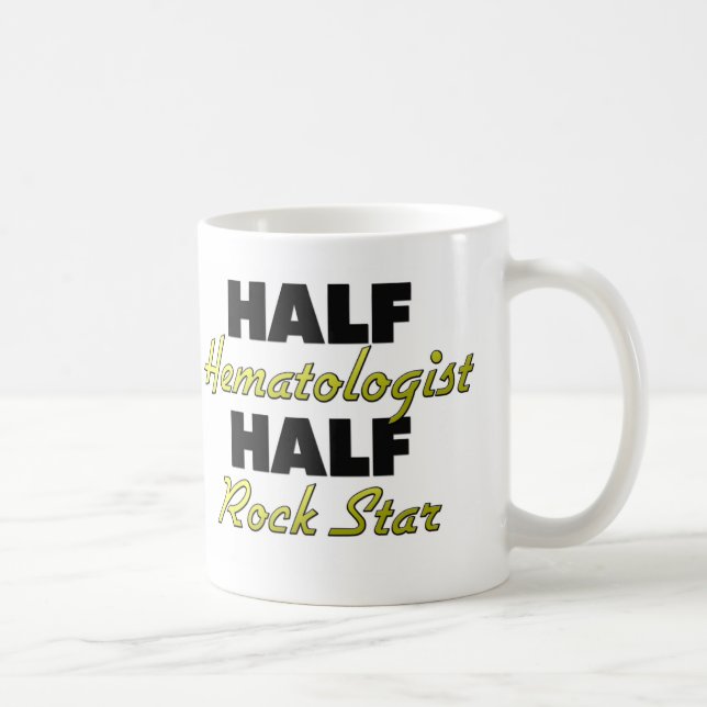 Caneca De Café Meia estrela do rock do meio Hematologist (Direita)