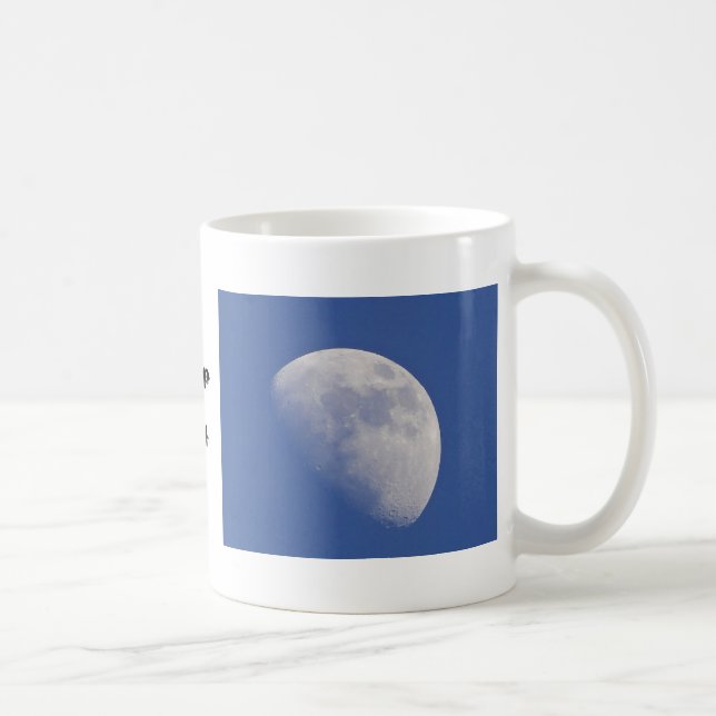 Caneca De Café Meia-lua com texto: "Dorme bem" (Direita)