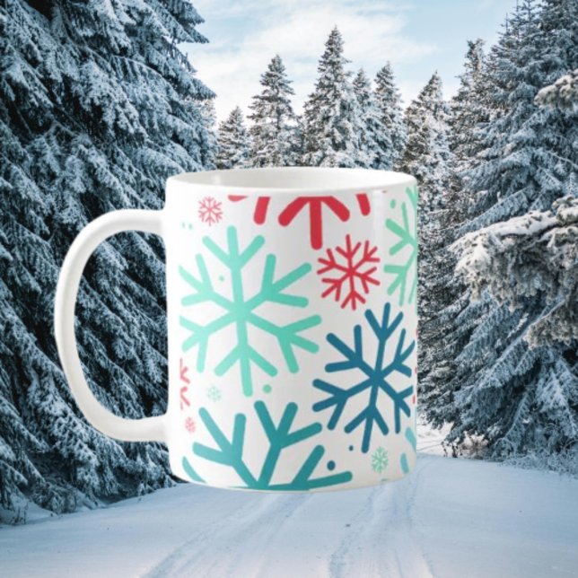 Caneca De Café Meia-Noite de Neve - Snowflake Mug (Criador carregado)