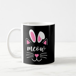 Caneca De Café Meia-Páscoa Dia de Rosto Coelhinho Orelha Camisa E