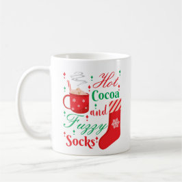 Caneca De Café Meias de cacau quente e felpudos - Natal