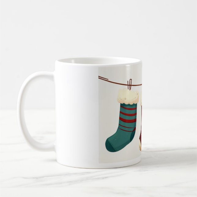 Caneca De Café meias de natal presentes (Esquerda)
