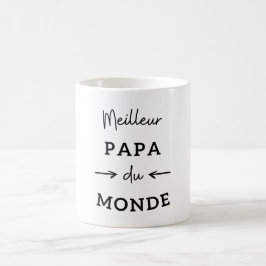 Caneca De Café Meilleur papa du monde (noir)