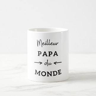 Caneca De Café Meilleur papa du monde (noir)