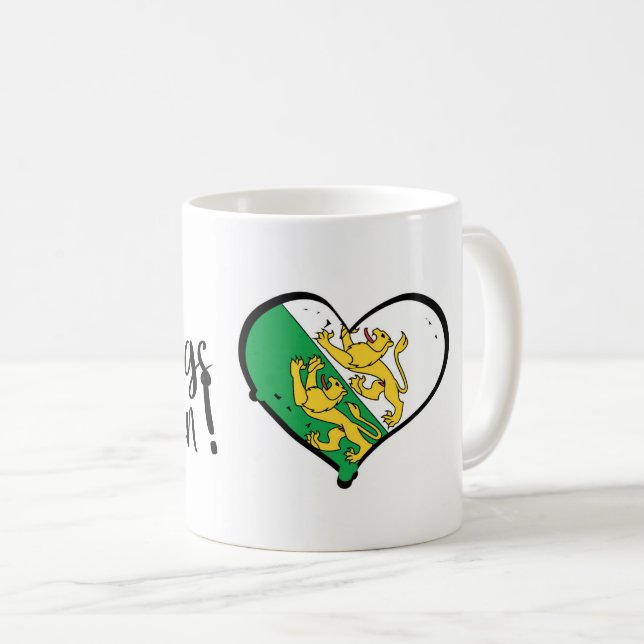 Caneca De Café Mein Lieblings Kanton Thurgau (Frente Esquerda)