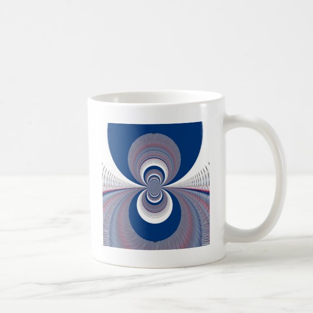 Caneca De Café Meio Azul (Direita)