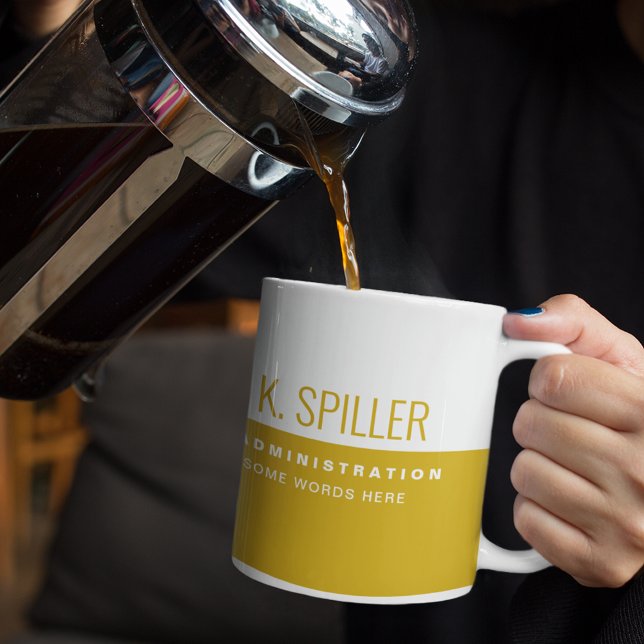 Caneca De Café Meio-branco profissional (empresa) (good coffee)