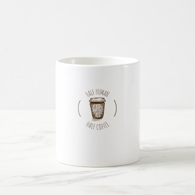 Caneca De Café Meio Café Metade Humana (Centro)