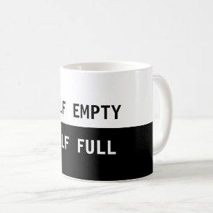 Caneca De Café Meio Cheio vazio para café