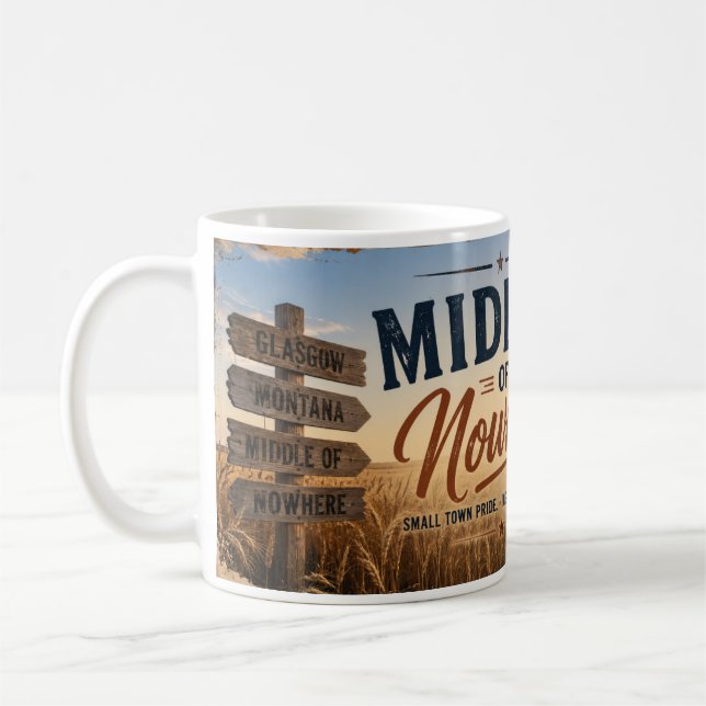 Caneca De Café Meio do Nada Glasgow Montana (Esquerda)