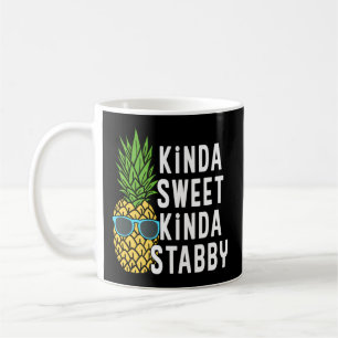 Caneca De Café Meio Doce Que Esfaqueado Novelty Punny
