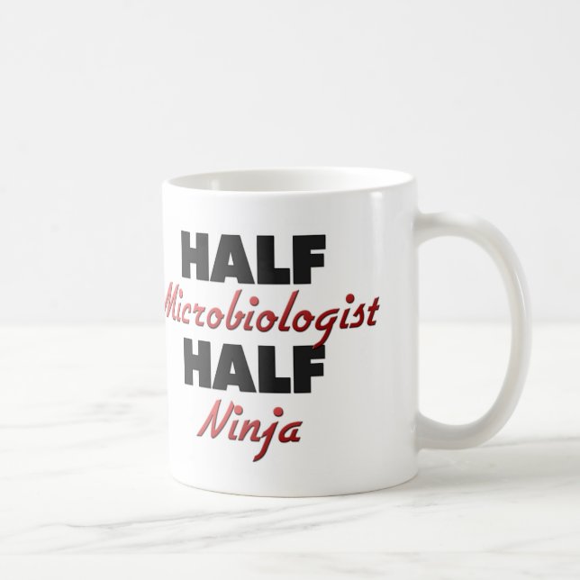 Caneca De Café Meio microbiologista meio Ninja (Direita)