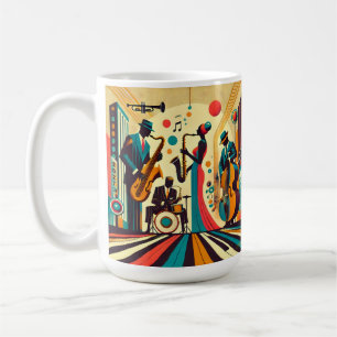 Caneca De Café Meio século Jazz Age Quartet