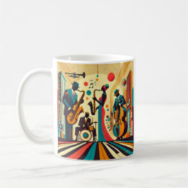 Caneca De Café Meio século Jazz Age Quartet