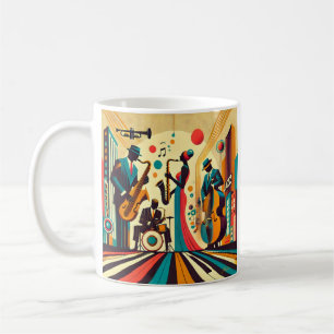 Caneca De Café Meio século Jazz Age Quartet