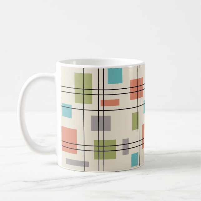 Caneca De Café Meio século Modern Geométrico 3 (Esquerda)