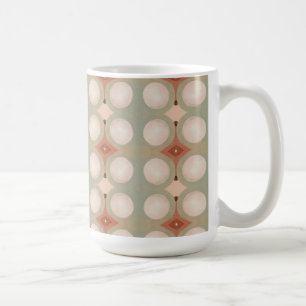 Caneca De Café Meio século Moderno Arte Geométrica Orgânica Ferru