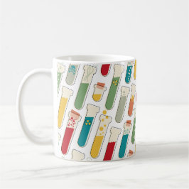 Caneca De Café Meio século Moderno de Teste de Química - Tiras do