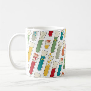 Caneca De Café Meio século Moderno de Teste de Química - Tiras do